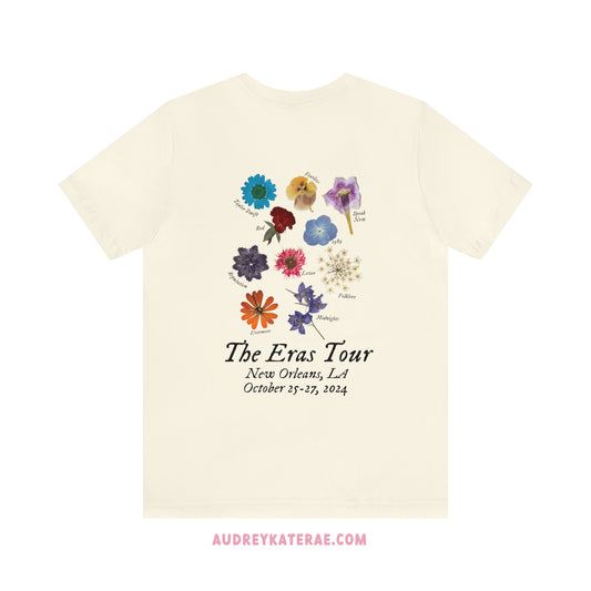 The Eras Tour 2024 - New Orleans, LA; October 25-27, 2024 - Pressed Flower Vintage Eras Tour Merch Graphic Tshirt