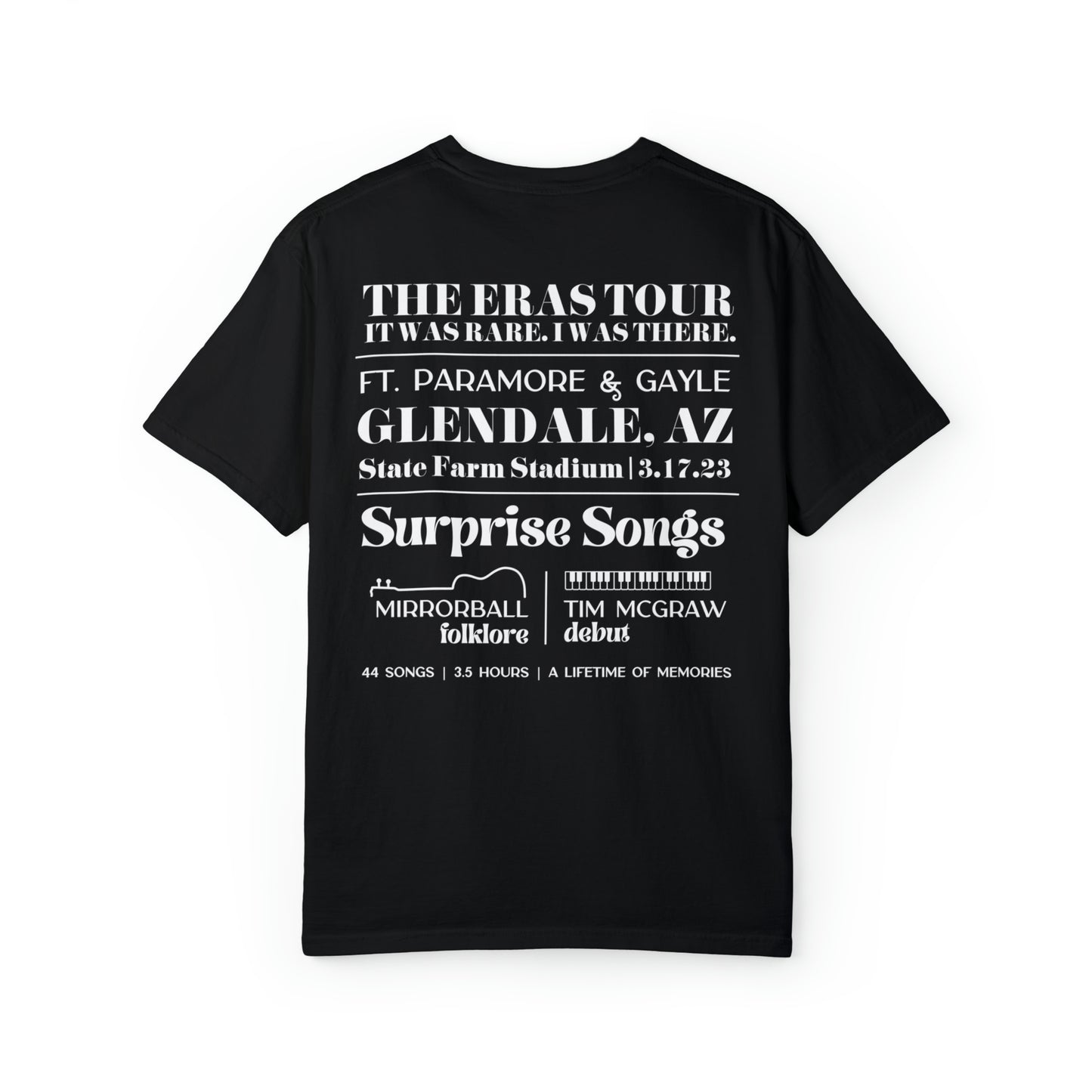 Eras Glendale, AZ Night 2 - 3-18-23 - Custom Eras Tour T-shirt, Comfort Colors