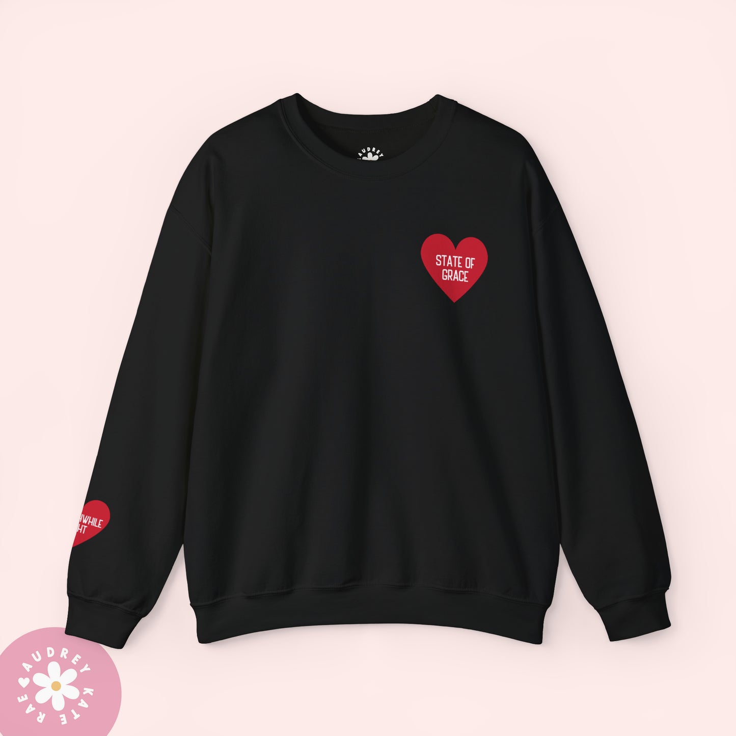 State of Grace / Worthwhile Fight - Pocket Heart Unisex Crewneck - S-5XL