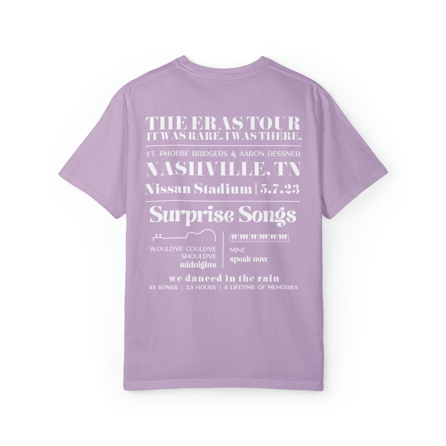 Eras Tour Nashville, TN Night 3, 5-7-23 Custom Eras Tour T-Shirt, Comfort Colors