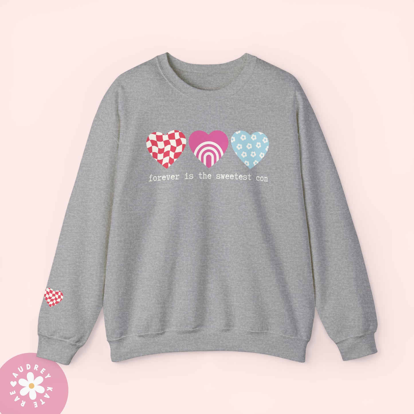 Sweetest Con Heart Crewneck Sweatshirt - S-5XL