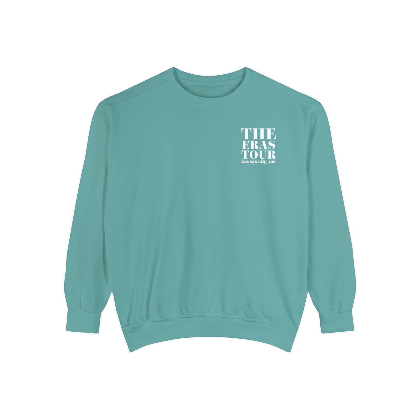 Eras Kansas City, MO Night 1 - 7-7-23 - Crewneck Eras Tour - Comfort Colors - audreykaterae - Aesthetic Preppy