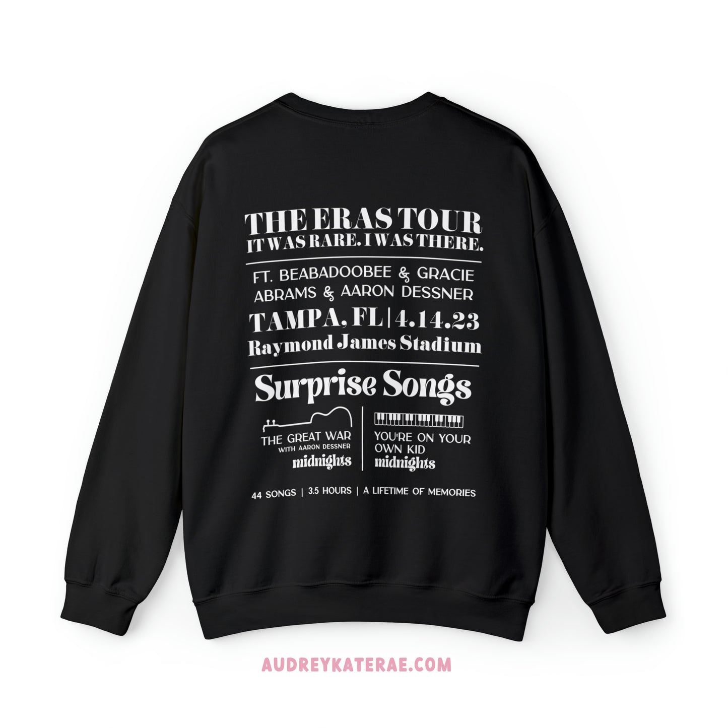 Eras Tampa, FL Night 2 - 4-14-23 - Custom Eras Tour Crewneck, Gildan S-5XL