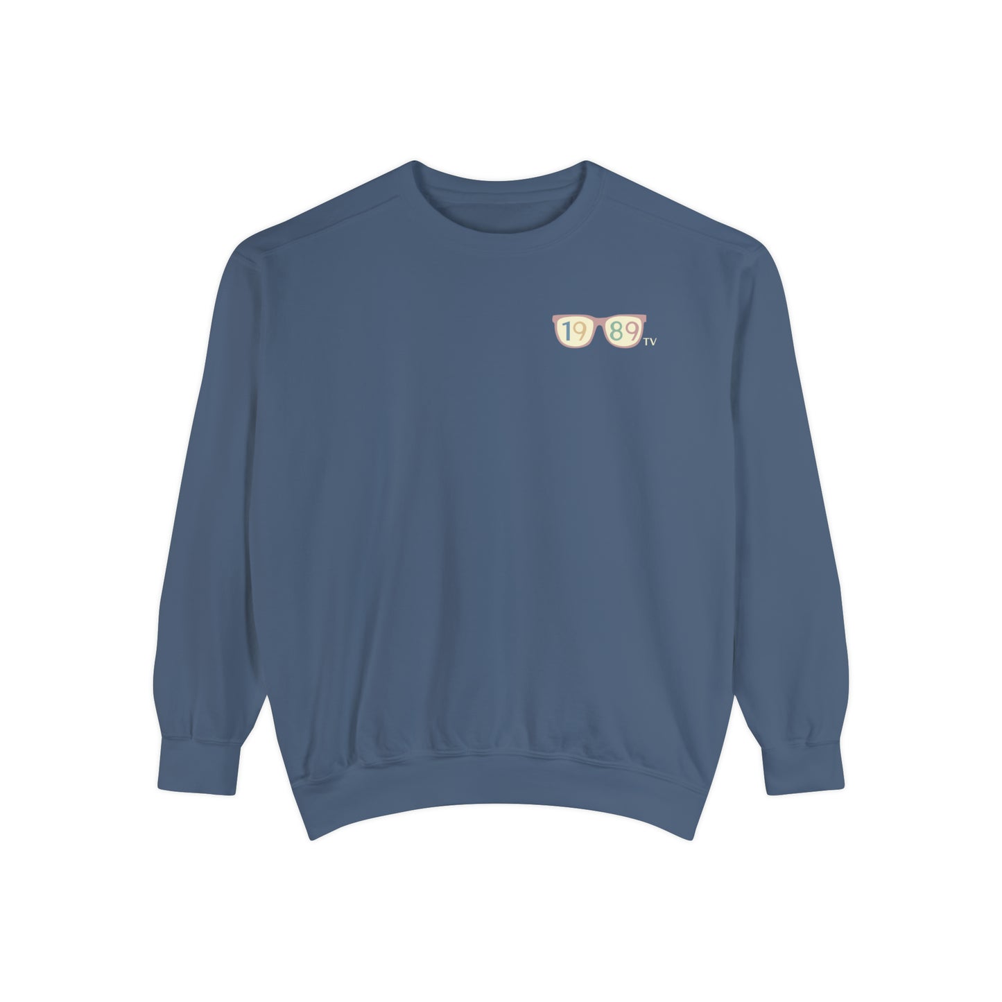 Sunglasses Pocket Crewneck, 1989 TV, Comfort Colors