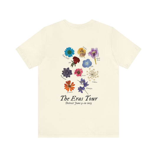 Eras Detroit, MI 6/9-6/10 - Pressed Flower Vintage Eras Tour Merch Shirt