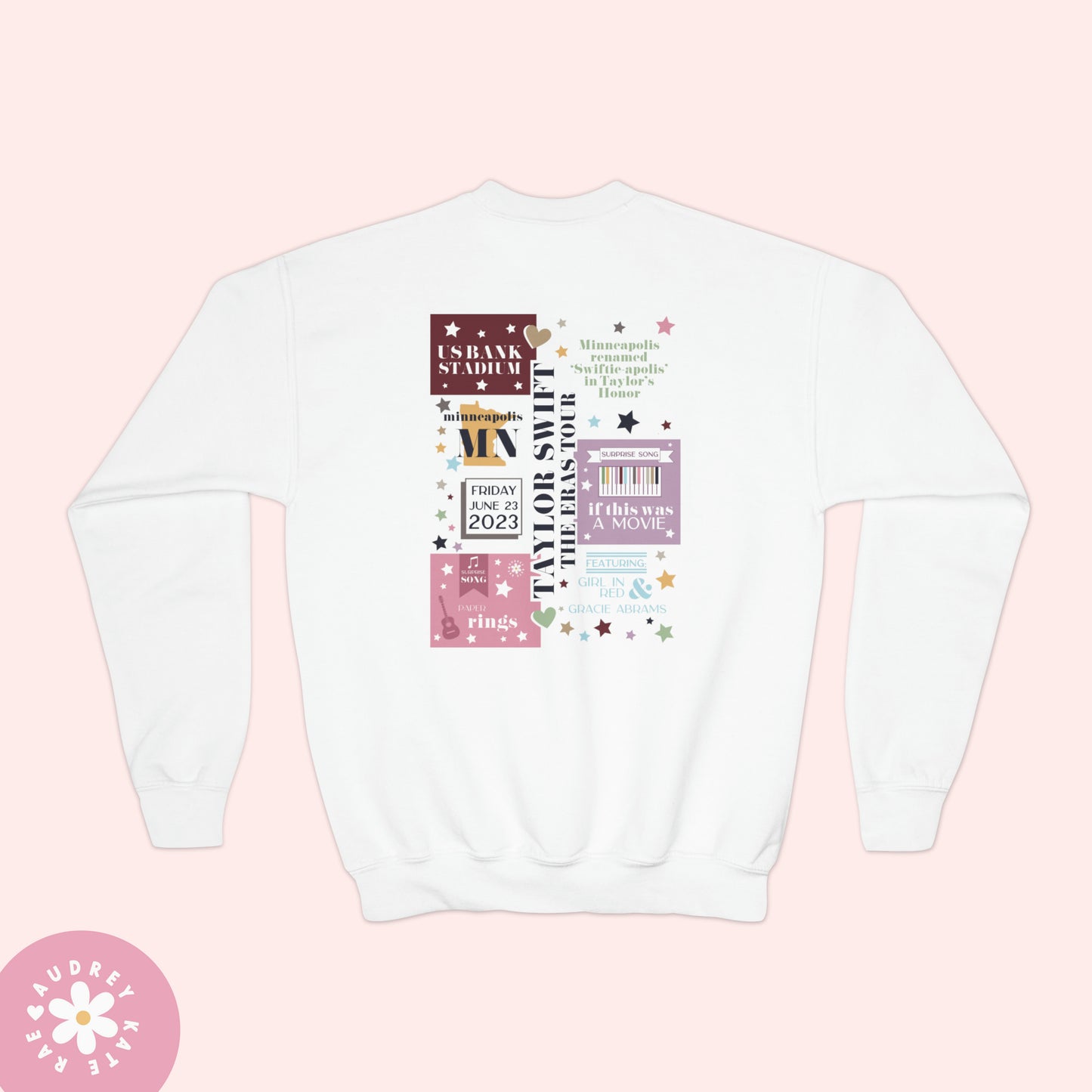 Youth - Eras Tour Minneapolis Night 1 | 6-23-23 Date-Specific Surprise Songs | audreykaterae | Music Tour Merch Crewneck