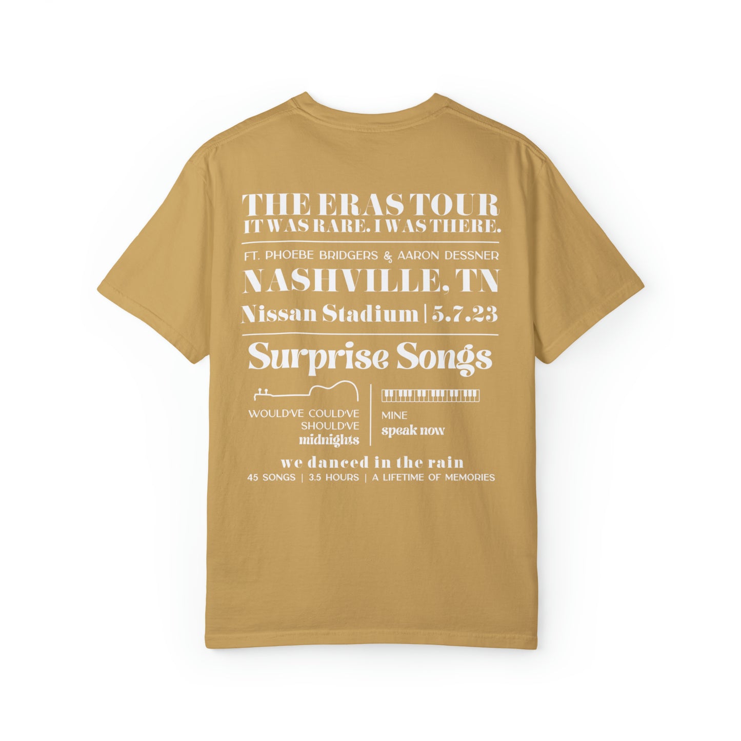 Eras Tour Nashville, TN Night 3, 5-7-23 Custom Eras Tour T-Shirt, Comfort Colors