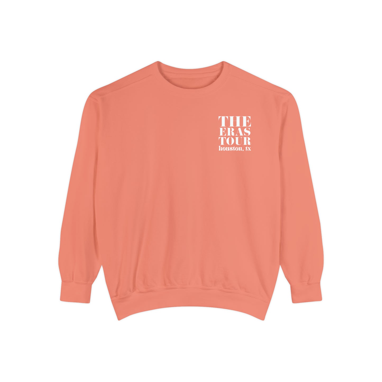 Eras Houston, TX Night 1, 4-21-23, Custom Eras Tour Crewneck, Comfort Colors