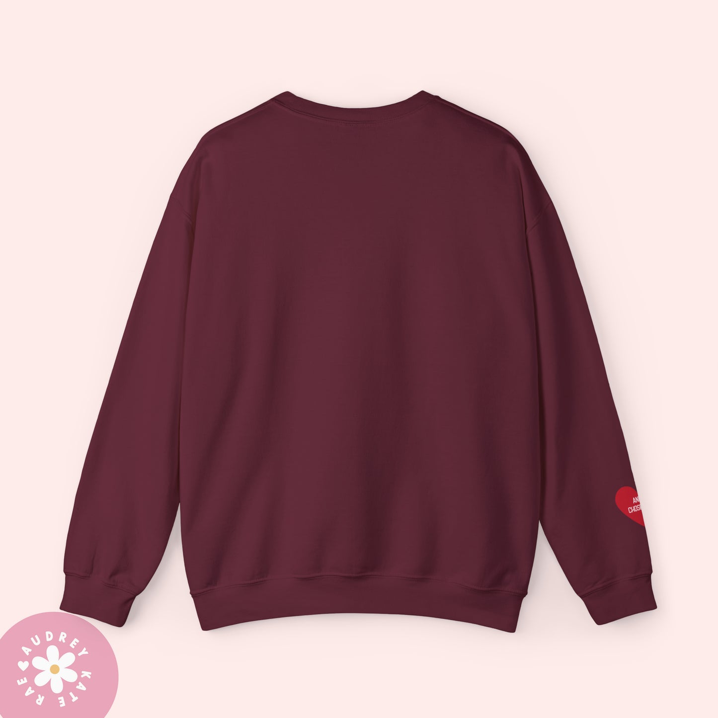 So Scarlet it was Maroon / And I Chose You - Pocket Heart Unisex Crewneck - S-5XL