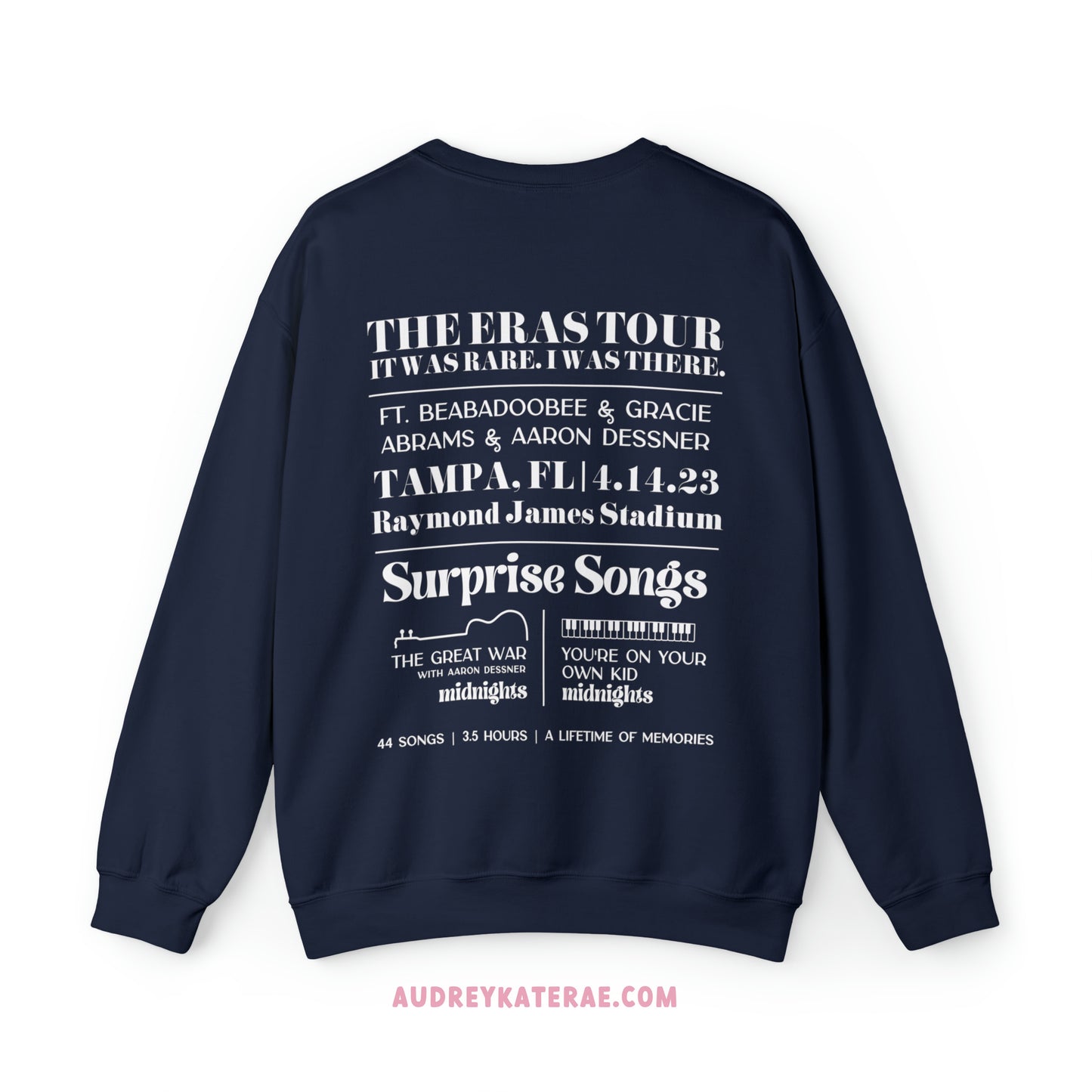 Eras Tampa, FL Night 2 - 4-14-23 - Custom Eras Tour Crewneck, Gildan S-5XL