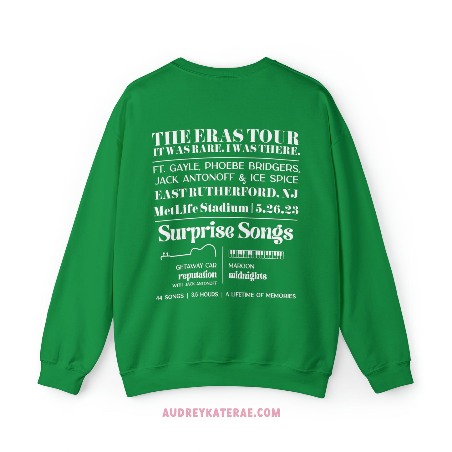 Eras East Rutherford, NJ Night 1 - 5-26-23 Custom Eras Tour Crewneck, Gildan S-5XL