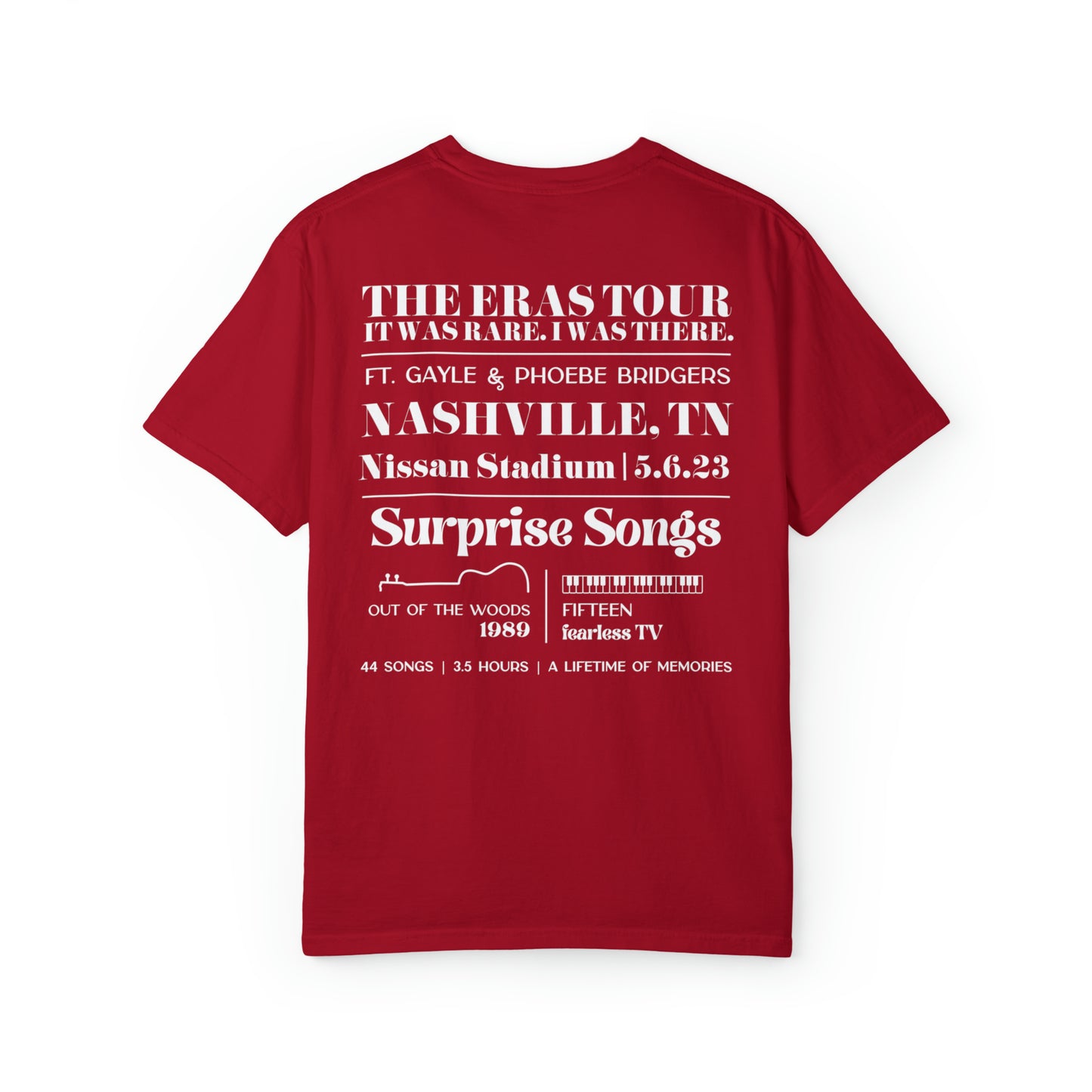 Eras Nashville, TN Night 2, 5-6-23, Custom Eras T-shirt, Comfort Colors