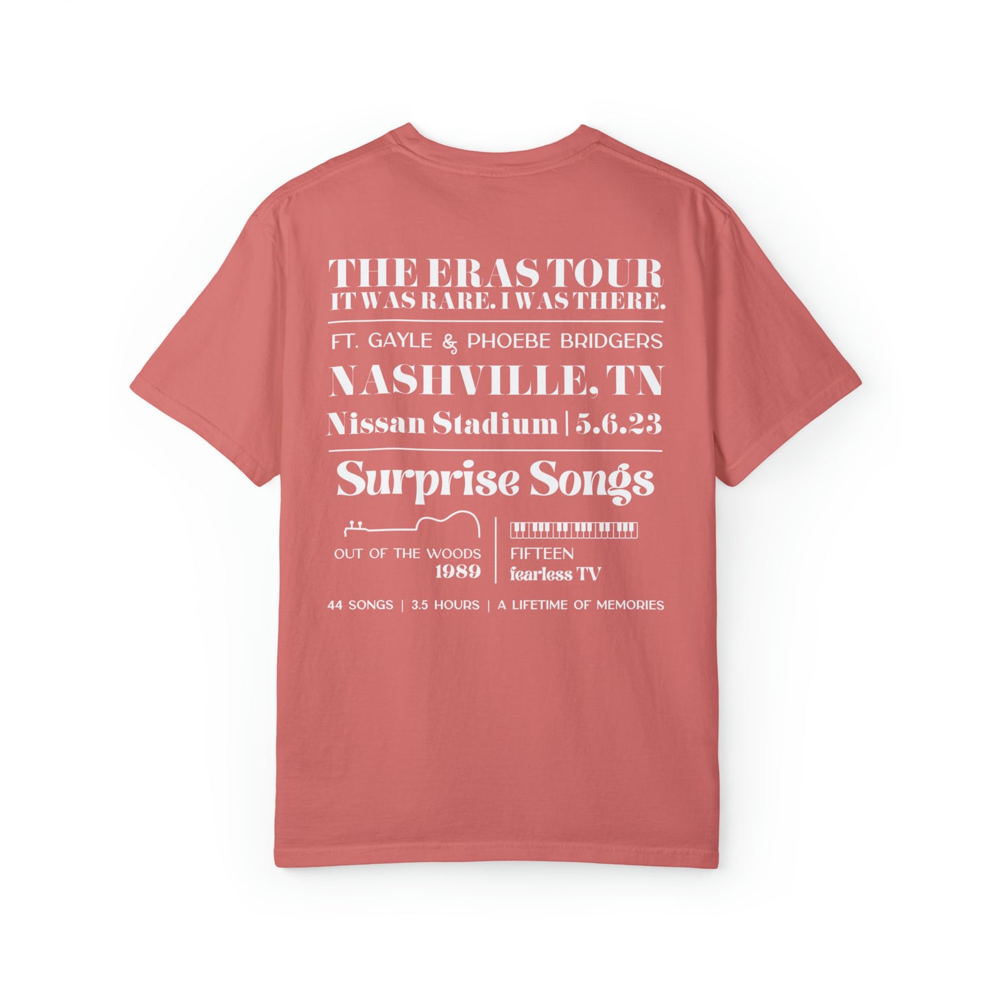 Eras Nashville, TN Night 2, 5-6-23, Custom Eras T-shirt, Comfort Colors