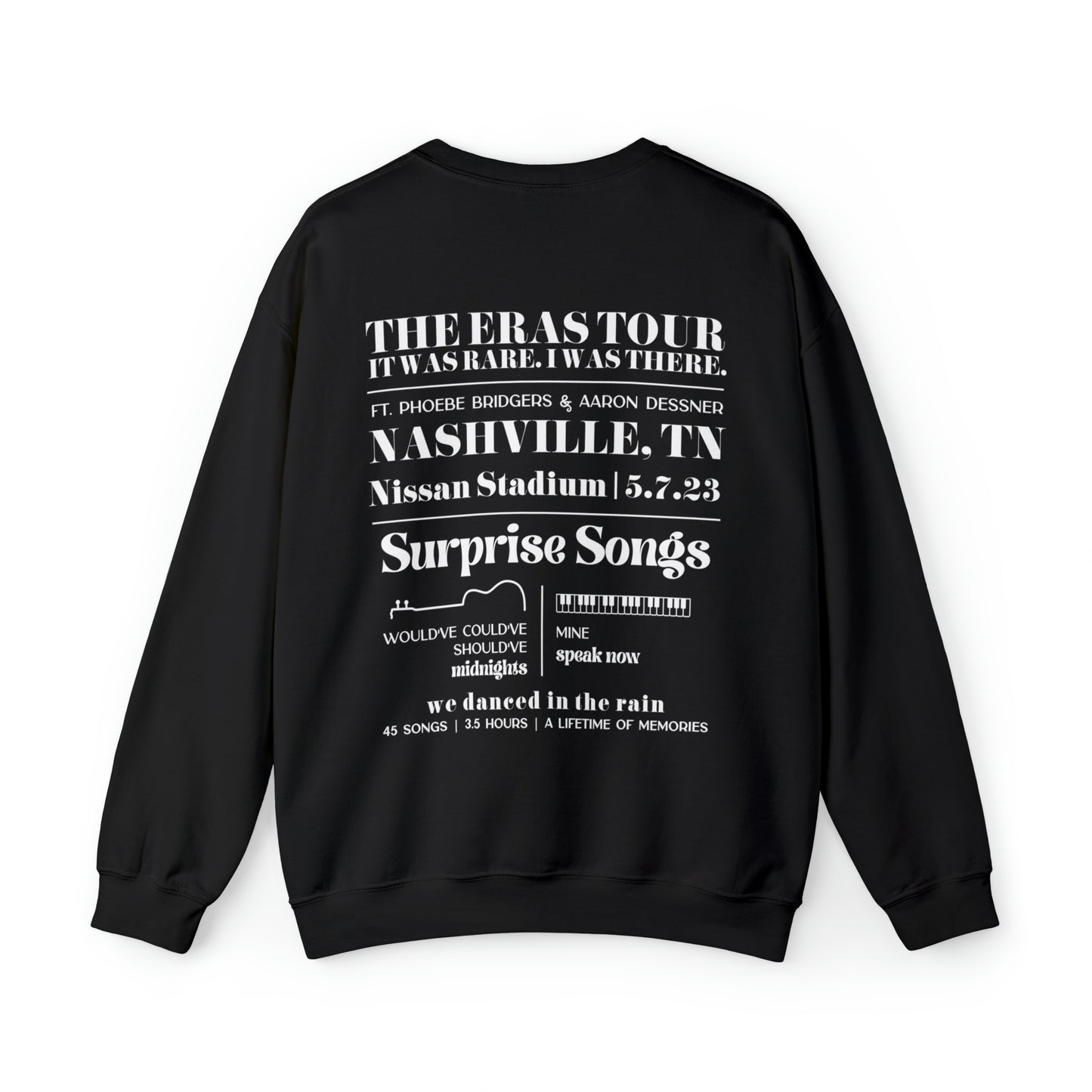 Eras Nashville, TN Night 3 - 5-7-23 - Custom Gildan Eras Tour Crewneck