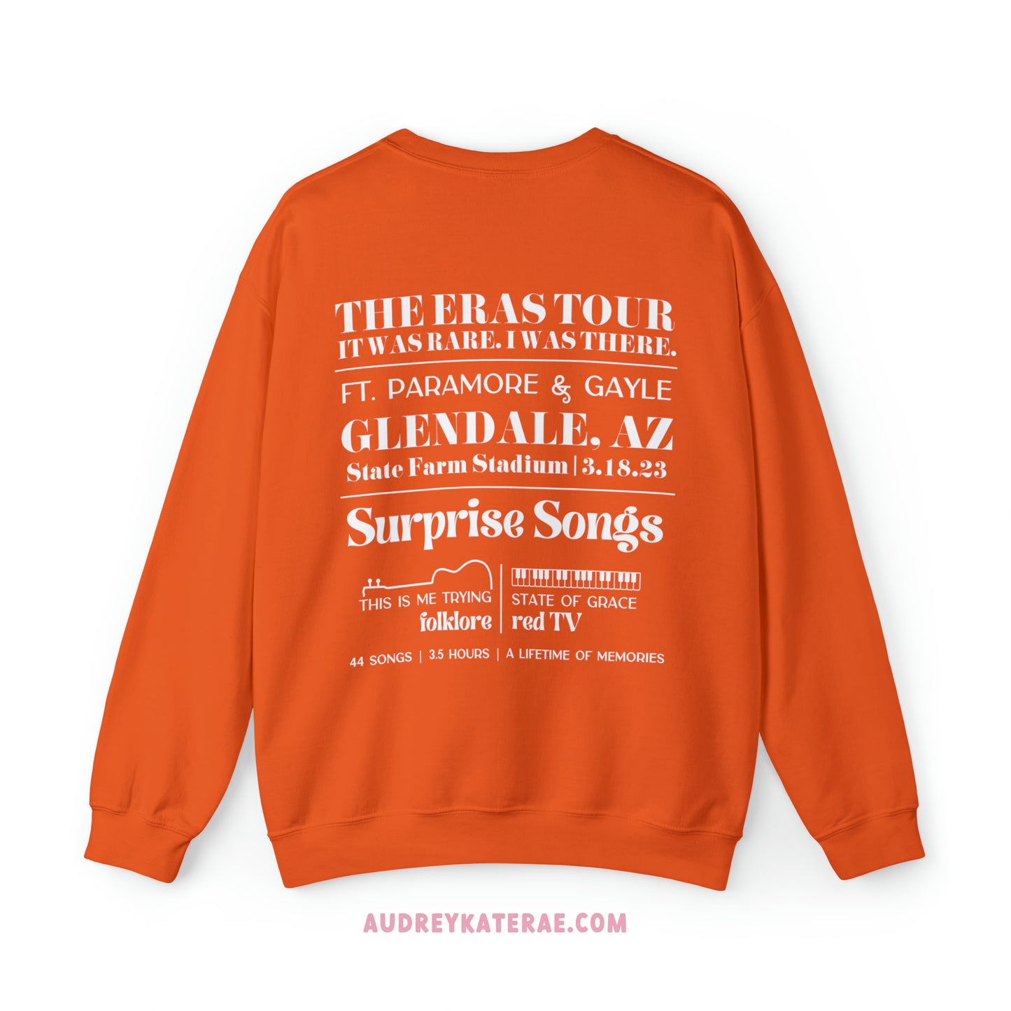 Eras Glendale, AZ Night 2 - 3-18-23 - Custom Eras Tour Crewneck, Gildan S-5XL