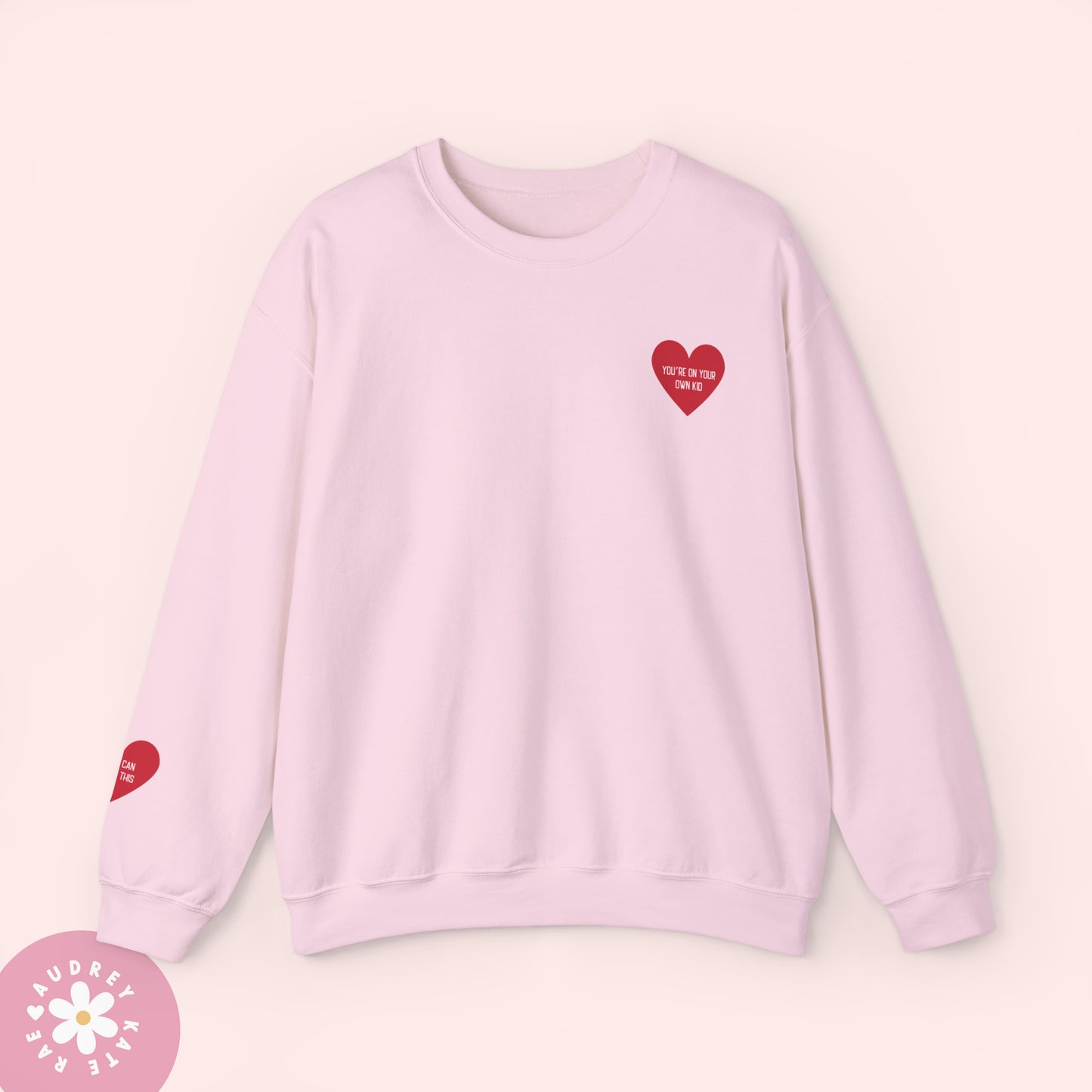 You're on your Own, Kid / You Can Face This - Pocket Heart Unisex Crewneck - S-5XL