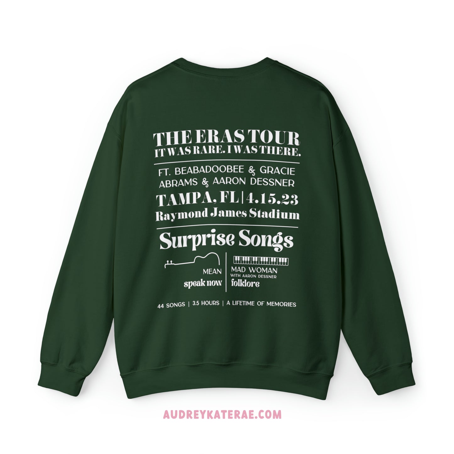 Eras Tampa, FL Night 3 - 4-15-23 - Custom Eras Tour Crewneck, Gildan S-5XL