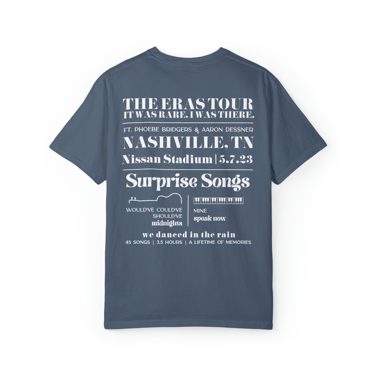 Eras Tour Nashville, TN Night 3, 5-7-23 Custom Eras Tour T-Shirt, Comfort Colors