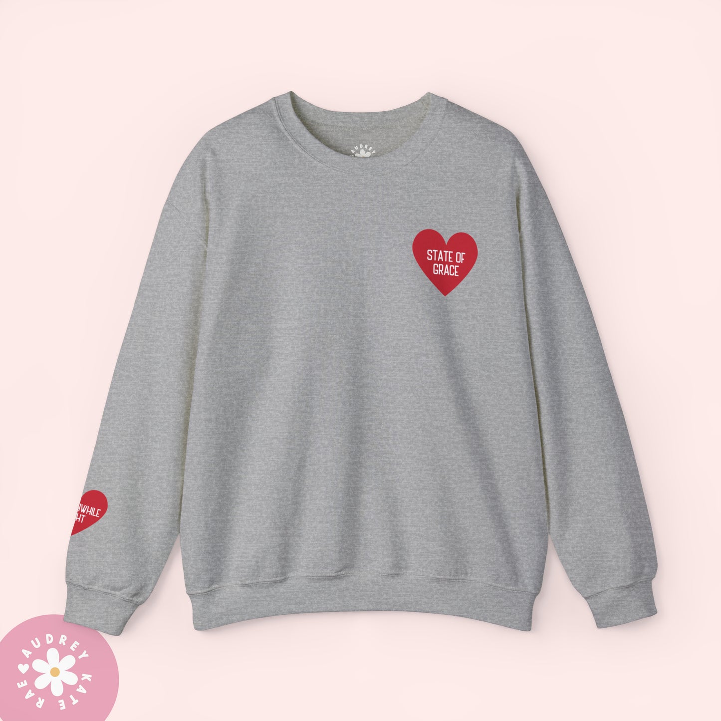 State of Grace / Worthwhile Fight - Pocket Heart Unisex Crewneck - S-5XL