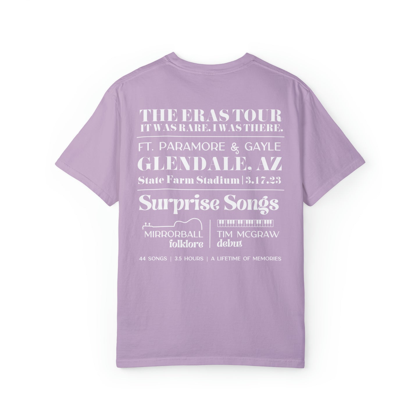 Eras Glendale, AZ Night 2 - 3-18-23 - Custom Eras Tour T-shirt, Comfort Colors