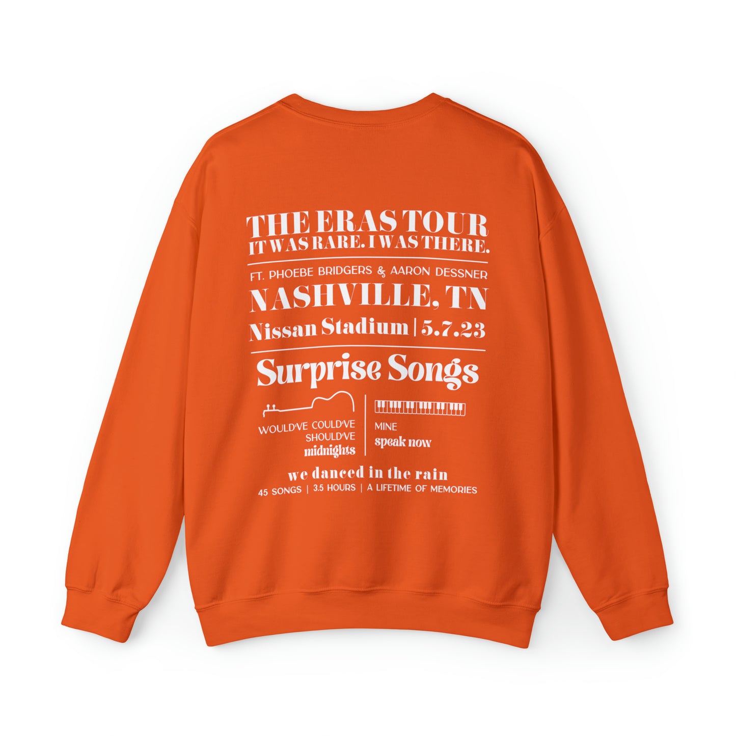 Eras Nashville, TN Night 3 - 5-7-23 - Custom Gildan Eras Tour Crewneck