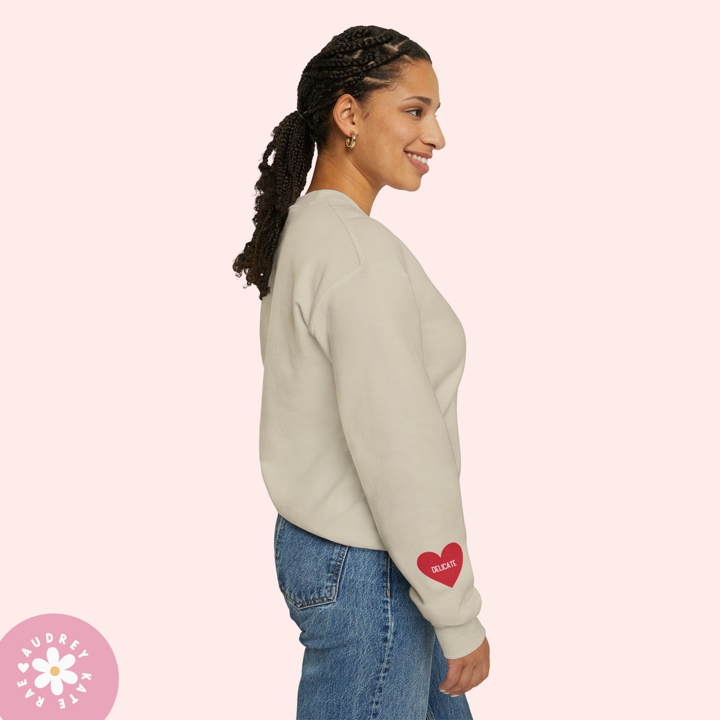 Isn't It x 3 / Delicate - Pocket Heart Unisex Crewneck - S-5XL