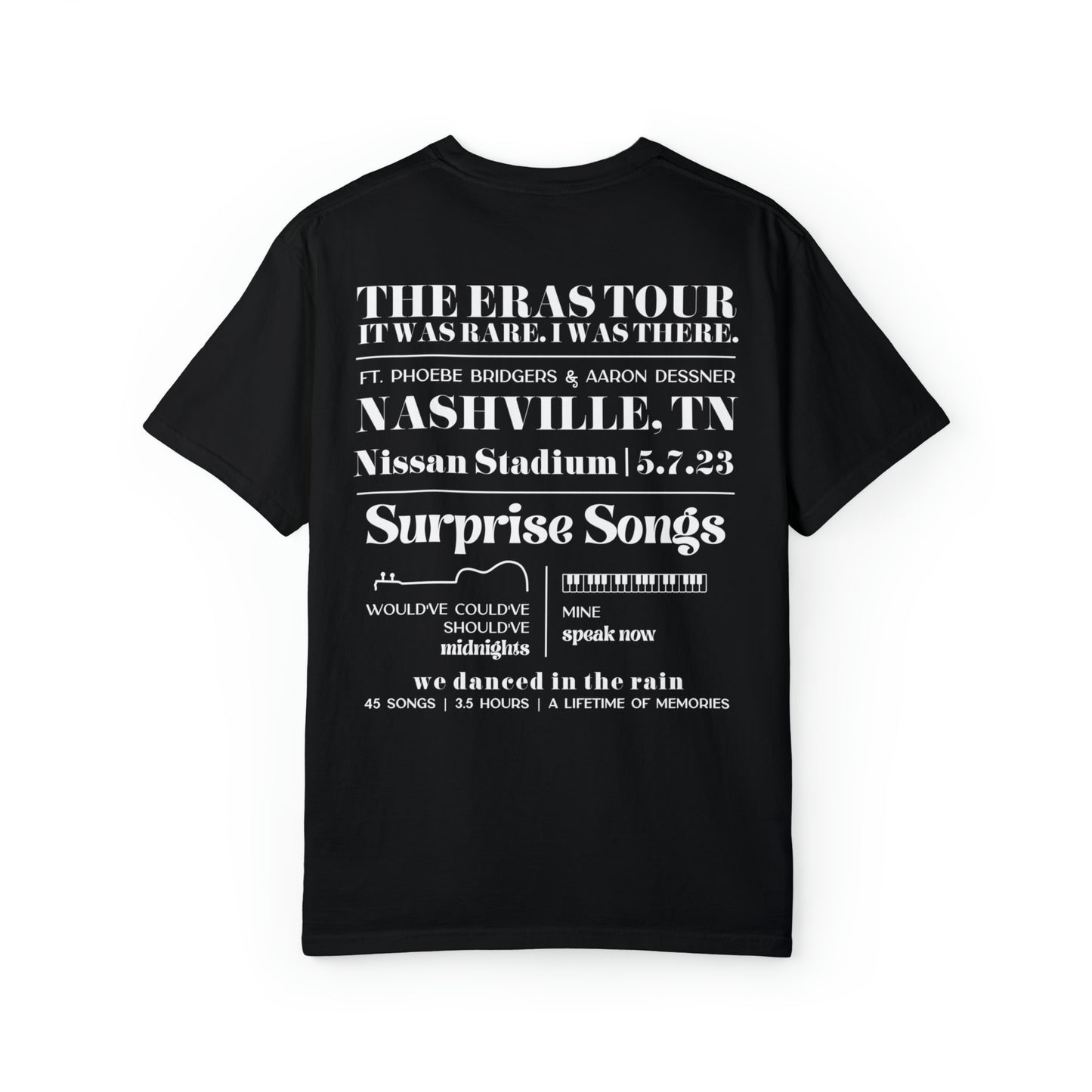 Eras Tour Nashville, TN Night 3, 5-7-23 Custom Eras Tour T-Shirt, Comfort Colors