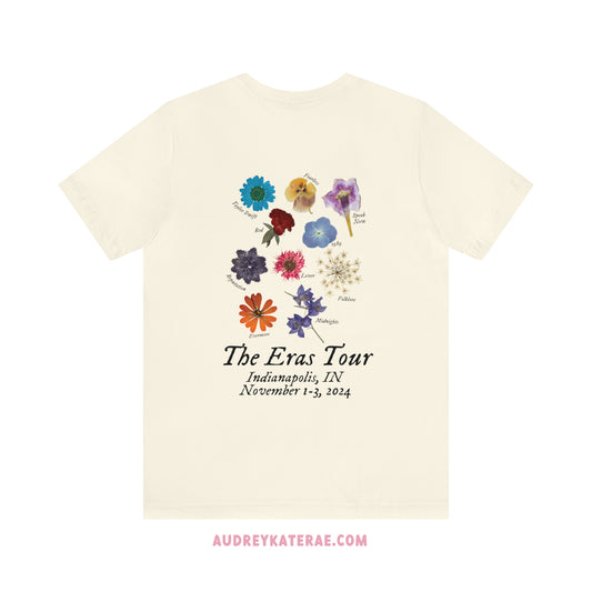 The Eras Tour 2024 - Indianapolis, IN; November 1-3, 2024 - Pressed Flower Vintage Eras Tour Merch Graphic Tshirt