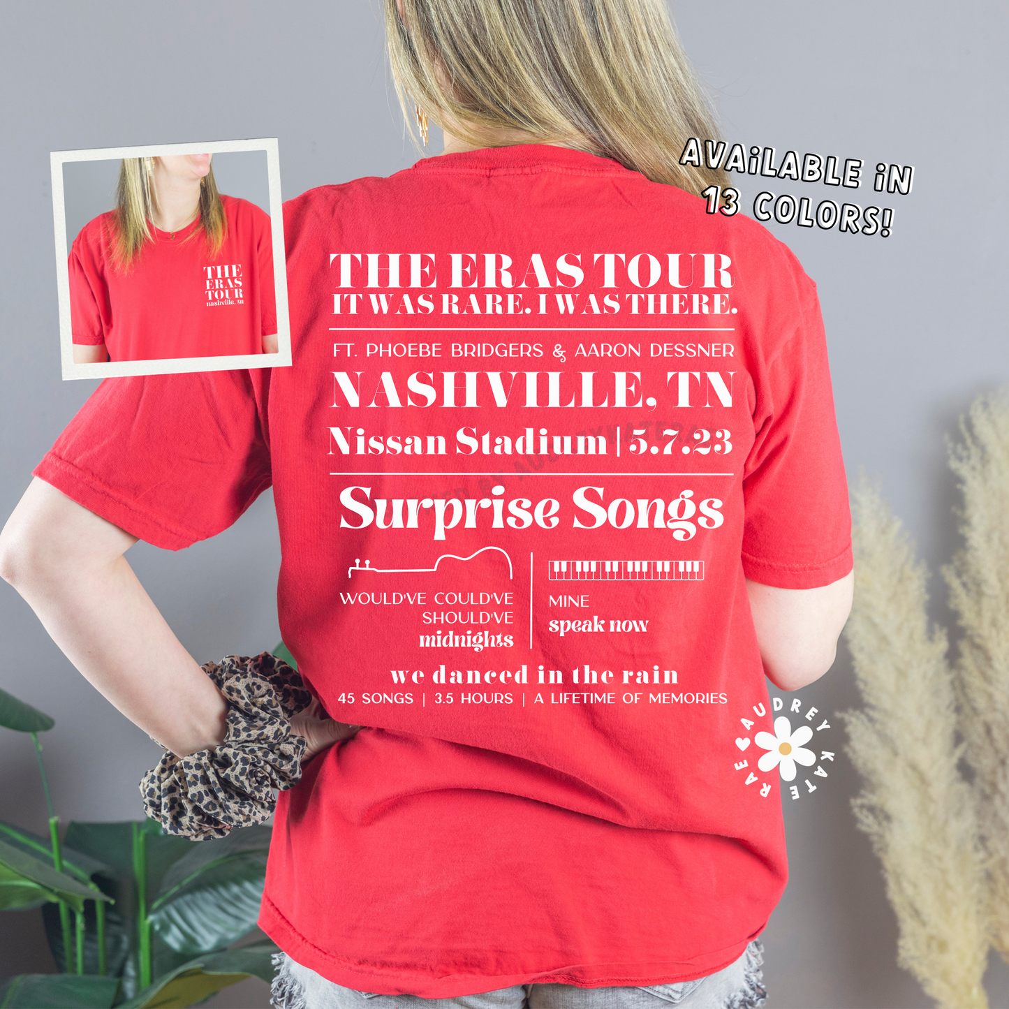 Eras Tour Nashville, TN Night 3, 5-7-23 Custom Eras Tour T-Shirt, Comfort Colors