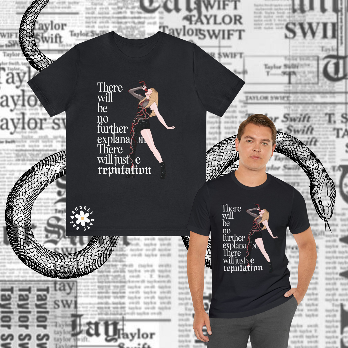 There will be no explanation, Reputation Graphic Tee, Unisex Jersey Short Sleeve Tee