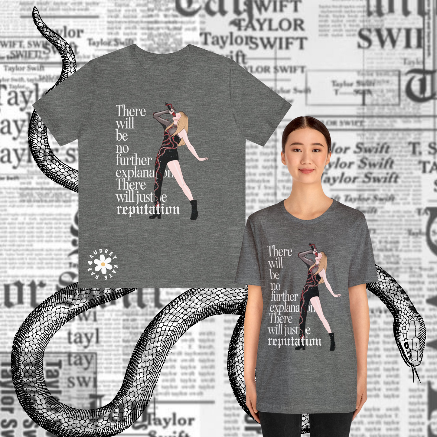 There will be no explanation, Reputation Graphic Tee, Unisex Jersey Short Sleeve Tee