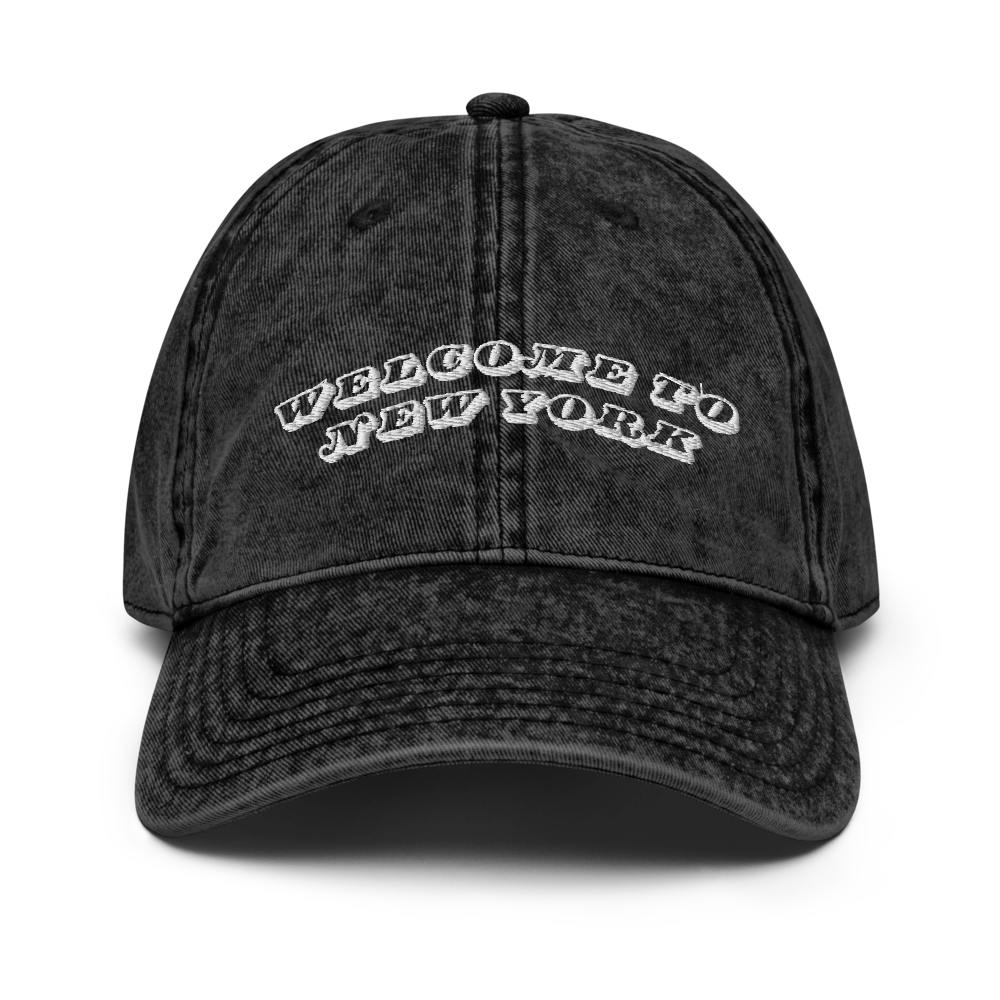 Welcome to New York 1989 Vintage Cotton Twill Cap